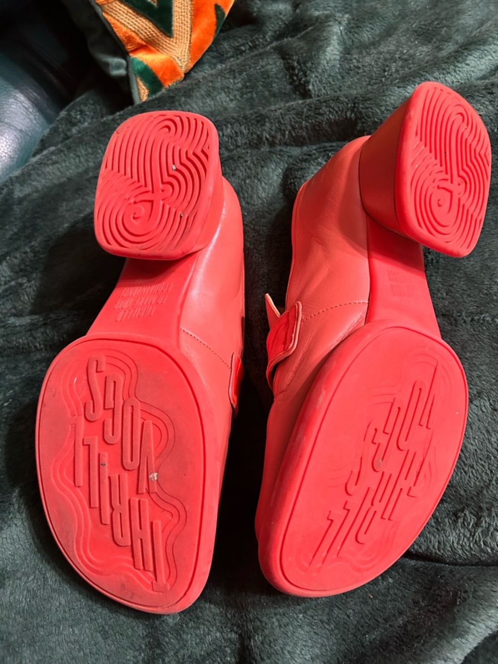 John Fluevog women’s coral Leather Slip-On Penny Loafers - Picture 4 of 6